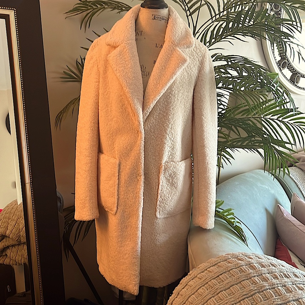 French Connection coat medium cream